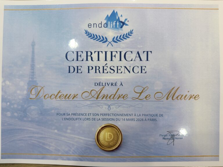 Certificat Endolift LASEmaR — Paris 2026
