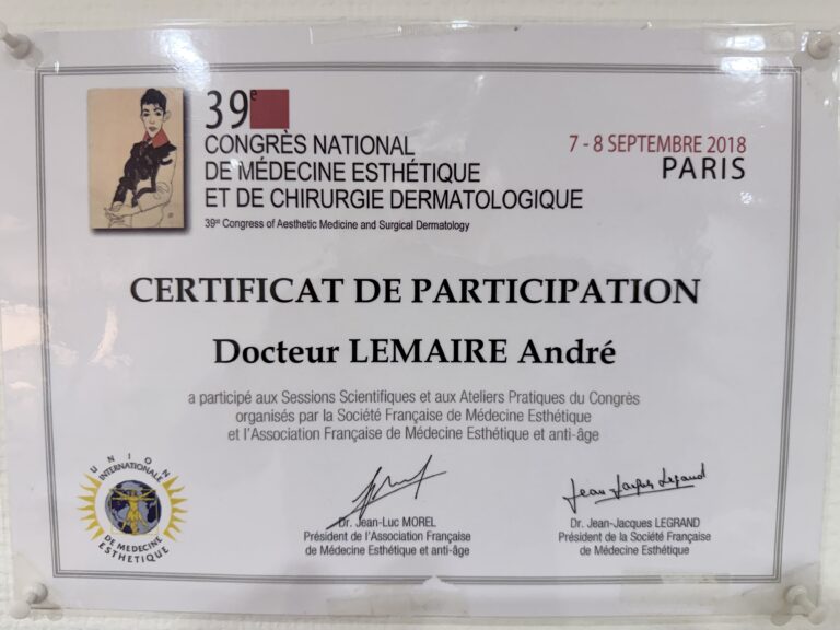 39e Congrès National de Médecine Esthétique et Chirurgie Dermatologique