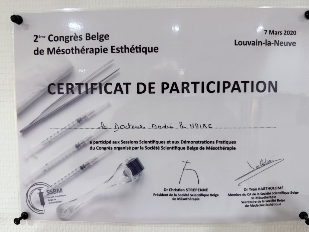 2e Congrès Belge de Mésothérapie Esthétique