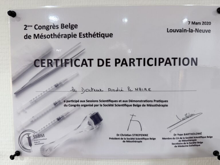 2e Congrès Belge de Mésothérapie Esthétique